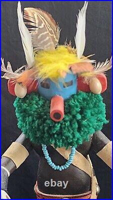 Vintage Old Style Cat Kachina Doll Signed