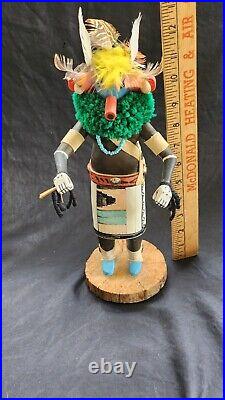 Vintage Old Style Cat Kachina Doll Signed