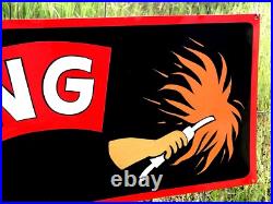 Vintage Old Style Hand Painted Metal Welding Service Shop Sign Welder Garage Art