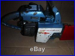 Vintage Old Style Homelite Model Xl-12 Chainsaw 20 Bar Running Chain Saw
