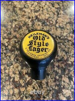 Vintage Old Style Lager Beer Ball Knob Tap Handle 1930's La Crosse, WI