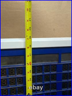 Vintage Old Style Lighted Beer Price Board Menu Sign with Clock 41x19 Liquor Store