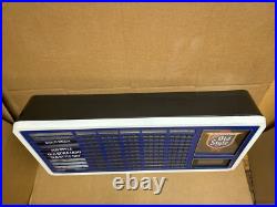 Vintage Old Style Lighted Beer Price Board Menu Sign with Clock 41x19 Liquor Store