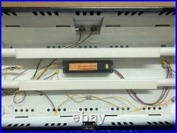 Vintage Old Style Lighted Beer Price Board Menu Sign with Clock 41x19 Liquor Store