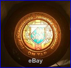 Vintage Old Style Lighted Beer Sign. Tested. Flashes! Very Hard to Find