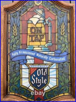 Vintage Old Style On Tap Beer Lighted Sign Rare Collectors Item Tested