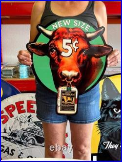 Vintage Old Style Sign Bull Durham NOT Porcelain Made in USA