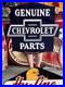 Vintage-Old-Style-Sign-Genuine-Chevrolet-Parts-NOT-Porcelain-Made-in-USA-30x30-01-yt