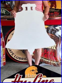 Vintage Old Style Sign Pennzoil Bell Oil NOT Porcelain Made in USA 30x30