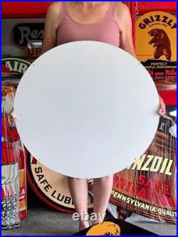 Vintage Old Style Sign White Star Gas NOT Porcelain Made in USA 30x30