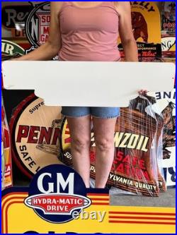 Vintage Old Style Steel Sign Lunch Wrigleys NOT Porcelain Made USA 36x10