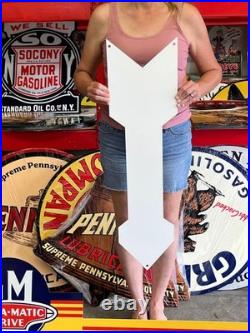 Vintage Old Style Steel Sign National Tires NOT Porcelain Made USA 36x10