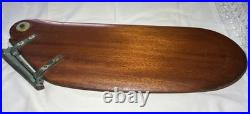Vintage Old Style Sunfish Sailboat Rudder Bronze Hardware Mahogany
