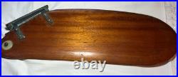 Vintage Old Style Sunfish Sailboat Rudder Bronze Hardware Mahogany