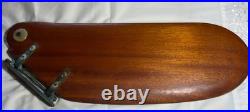 Vintage Old Style Sunfish Sailboat Rudder Bronze Hardware Mahogany