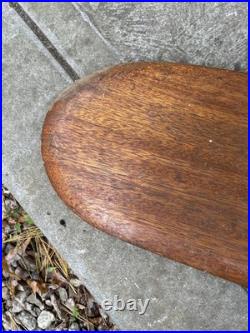 Vintage Old Style Sunfish Sailboat Rudder Bronze Hardware Mahogany