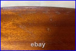 Vintage Old Style Sunfish Sailboat Rudder Bronze Hardware Mahogany