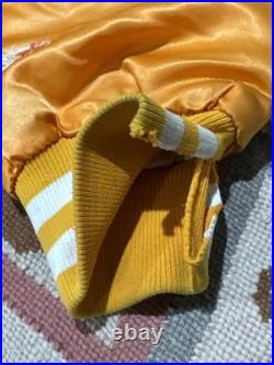 Vintage Old Style Tampa Bay Buccaneers Satin Starter Jacket Creamsicle Large
