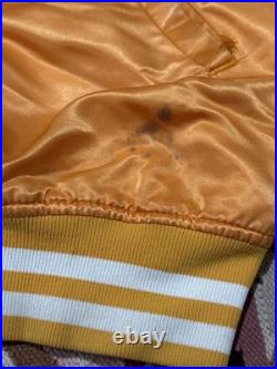 Vintage Old Style Tampa Bay Buccaneers Satin Starter Jacket Creamsicle Large