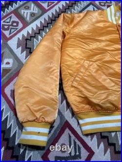 Vintage Old Style Tampa Bay Buccaneers Satin Starter Jacket Creamsicle Large