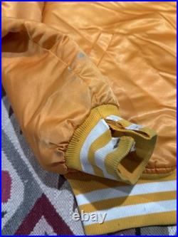 Vintage Old Style Tampa Bay Buccaneers Satin Starter Jacket Creamsicle Large