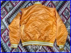 Vintage Old Style Tampa Bay Buccaneers Satin Starter Jacket Creamsicle Large