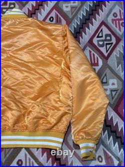 Vintage Old Style Tampa Bay Buccaneers Satin Starter Jacket Creamsicle Large