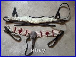 Vintage Old Style Western Cowboy Breast Collars Great Look For A Horse Or Deco