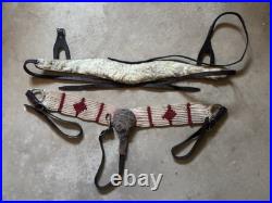 Vintage Old Style Western Cowboy Breast Collars Great Look For A Horse Or Deco