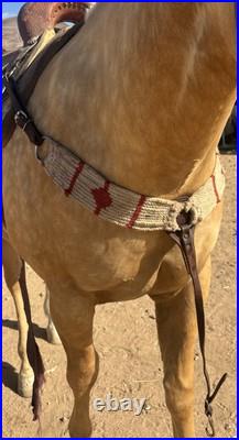 Vintage Old Style Western Cowboy Breast Collars Great Look For A Horse Or Deco