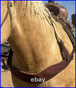 Vintage Old Style Western Cowboy Breast Collars Great Look For A Horse Or Deco