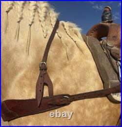 Vintage Old Style Western Cowboy Breast Collars Great Look For A Horse Or Deco
