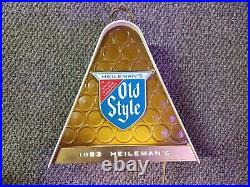 Vintage Old Style beer Lighted Sign 1950s 1960s