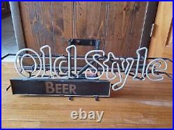 Vintage Old Style beer lighted sign classic Neon