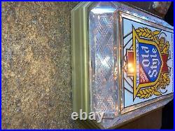 Vintage Old Style lighted beer sign 1983 Heileman's 11x13.5x4 works