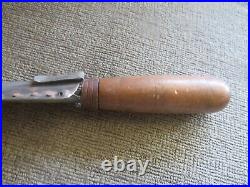 Vintage Old West Deadwood Aces Fixed Blade Spearpoint Bowie Style & Sheath
