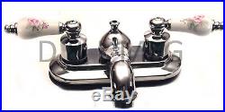 Vintage Old style Lavatory Faucet Withporcelain lever/PL