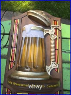 Vintage Original 1976 Old Style Beer Stein Bubbler Light La Crosse WI FREE SHIPP
