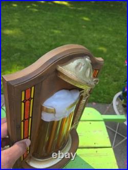Vintage Original 1976 Old Style Beer Stein Bubbler Light La Crosse WI FREE SHIPP