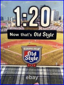 Vintage Original Wrigley Field Chicago Cubs Old Style Beer Metal Sign 2004 S2