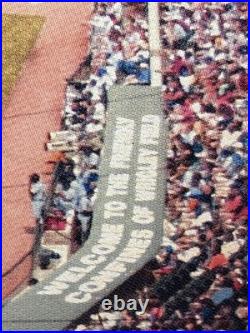 Vintage Original Wrigley Field Chicago Cubs Old Style Beer Metal Sign 2004 S2