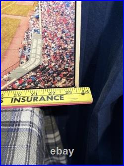 Vintage Original Wrigley Field Chicago Cubs Old Style Beer Metal Sign 2004 S2