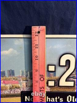 Vintage Original Wrigley Field Chicago Cubs Old Style Beer Metal Sign 2004 S2