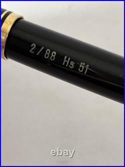 Vintage PELIKAN M250 Old Style Black withGold Trim Fountain Pen 14K Nib