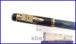 Vintage Pelikan M200 Blue Marble Old Style Fountain Pen F Nib NEW OLD STOCK
