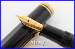 Vintage Pelikan M200 Old Style Fountain Pen Green Marble Steel Fine F Nib