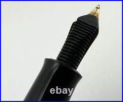 Vintage Pelikan M250 Old Style Black Fountain Pen 14K Gold Nib West Germany