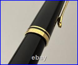 Vintage Pelikan M250 Old Style Black Gold Plated Fountain Pen 14K Gold Nib