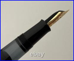 Vintage Pelikan M250 Old Style Black Gold Plated Fountain Pen 14K Gold Nib