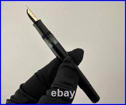 Vintage Pelikan M250 Old Style Black Gold Plated Fountain Pen 14K Gold Nib